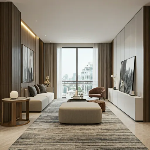 Luxury condo penthouse Thong Lo floor to ceiling windows